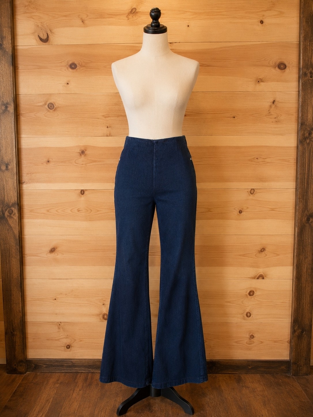 Lysse Dark Navy High-Rise Flare Jeans